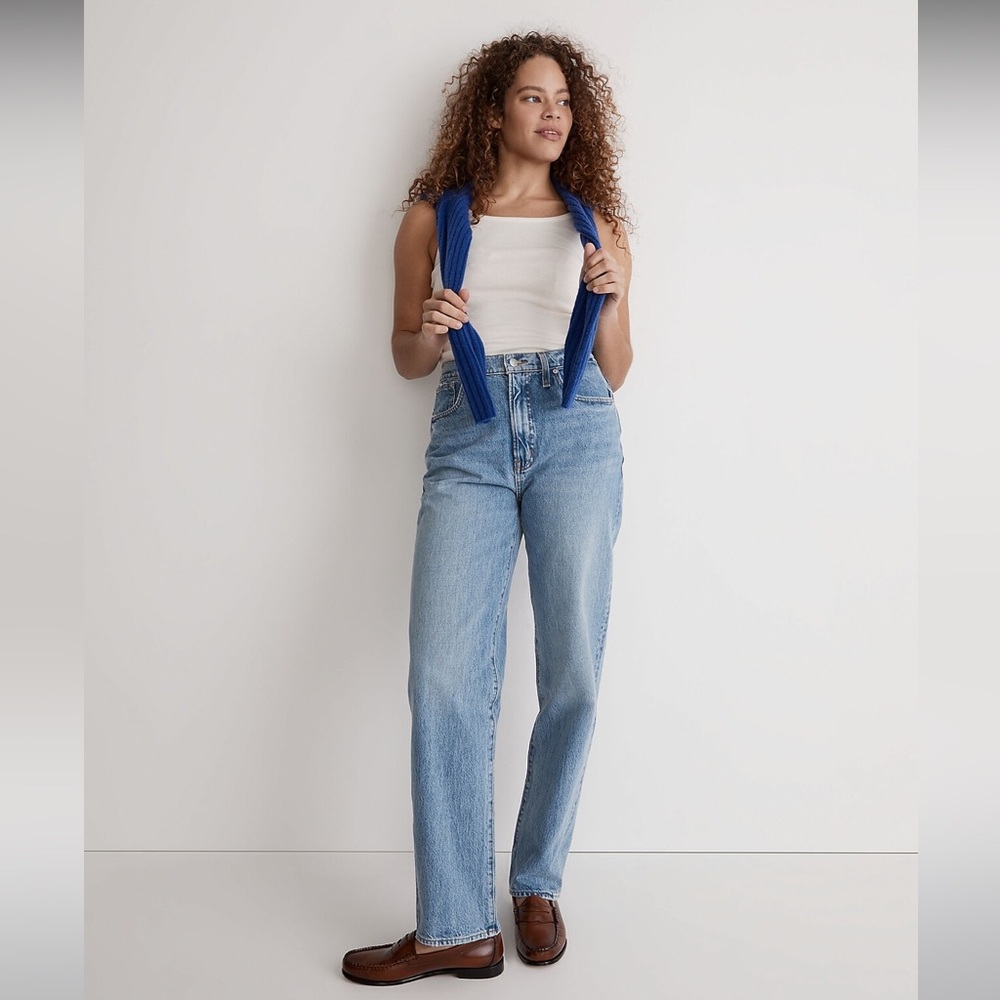 NWT Madewell Perfect Vintage Straight Jean in Seyland Wash